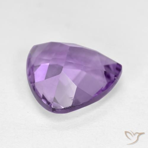 Ametista Viola medio naturale da 2.97 ct, Taglio trillion, VS-SI