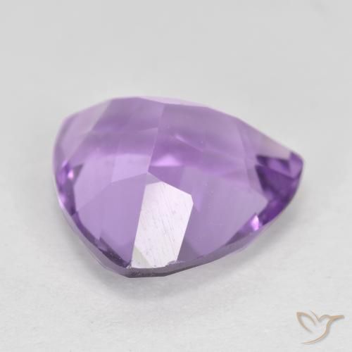 Ametista Viola medio naturale da 2.86 ct, Taglio trillion, VS