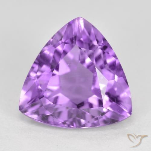 2.88ct Naturale Viola tendente al rosa Ametista, Taglio trillion, VS
