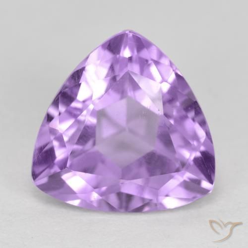 3.14ct Naturale Viola medio Ametista, Taglio trillion, VS