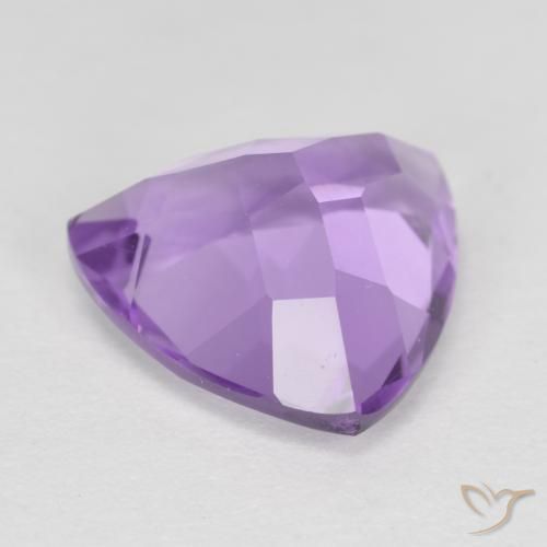 Ametista Viola Iris Rosato naturale da 2.93 ct, Taglio trillion, VS