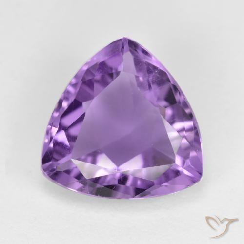 2.98ct Naturale Viola Intenso Ametista, Taglio trillion, VS
