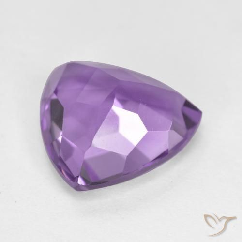 Ametista Viola Intenso naturale da 2.98 ct, Taglio trillion, VS