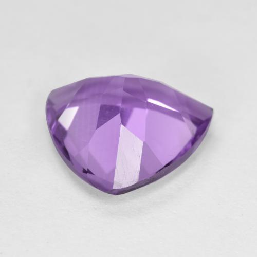 Ametista Viola violaceo medio naturale da 2.64 ct, Taglio trillion, VS