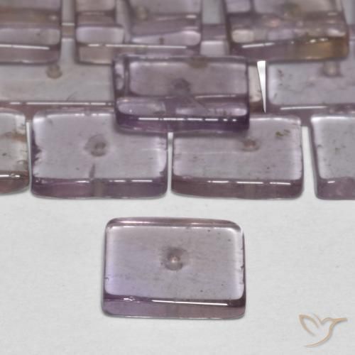 Gemme di Ametista Viola grigio naturale da 15.44 ct, Quadrato, Trasparente