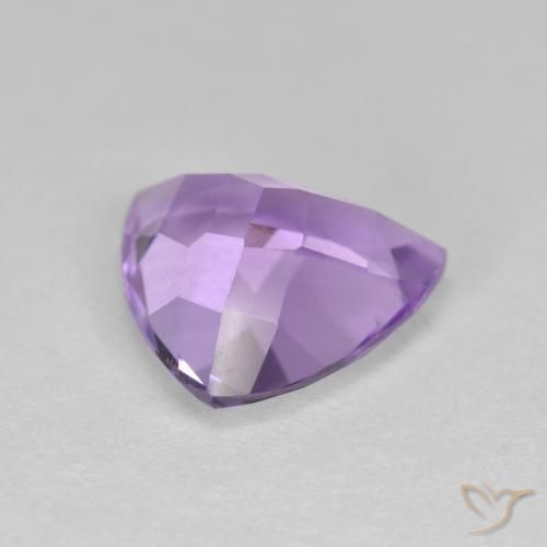 Ametista Viola medio naturale da 2.78 ct, Taglio trillion, VS