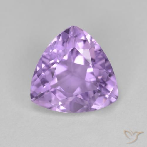 2.90ct Naturale Viola medio Ametista, Taglio trillion, VS