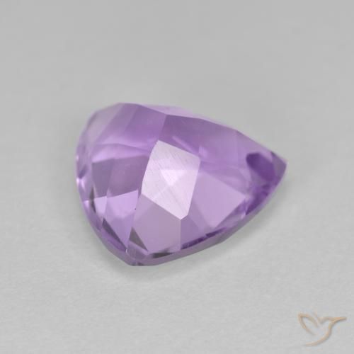 Ametista Viola medio naturale da 2.90 ct, Taglio trillion, VS