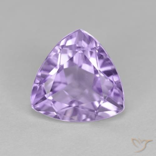 3.04ct Naturale Viola chiaro Ametista, Taglio trillion, VS