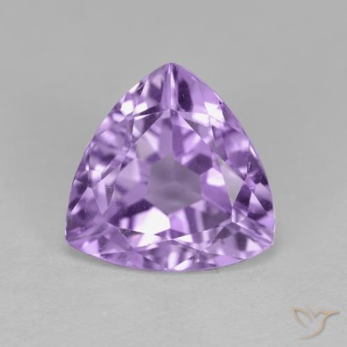 2.91ct Naturale Viola scuro Ametista, Taglio trillion, VS