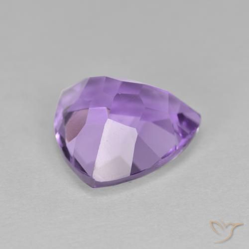 Ametista Viola scuro naturale da 2.91 ct, Taglio trillion, VS