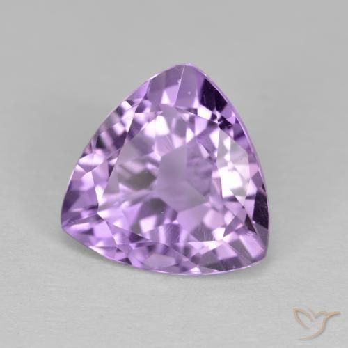 Ametista Viola tendente al rosa naturale da 3.02 ct, Taglio trillion, VS
