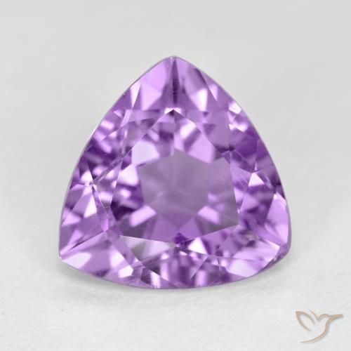 2.74ct Naturale Viola medio Ametista, Taglio trillion, VS