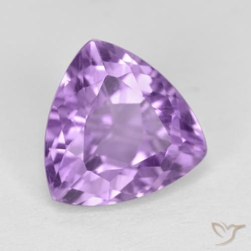 Ametista Viola tendente al rosa naturale da 3.01 ct, Taglio trillion, VS