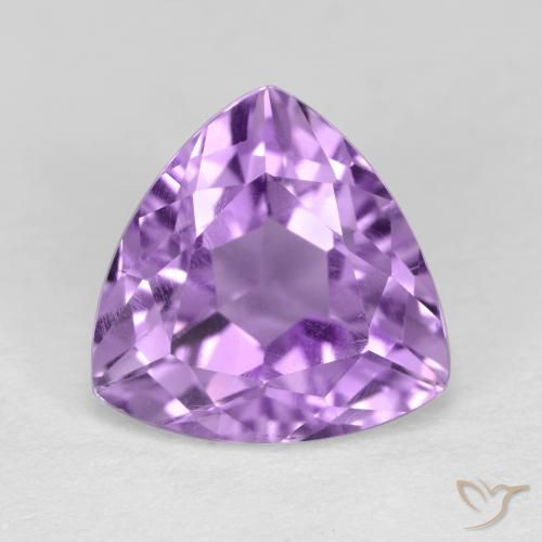 3.13ct Naturale Viola violaceo medio Ametista, Taglio trillion, VS