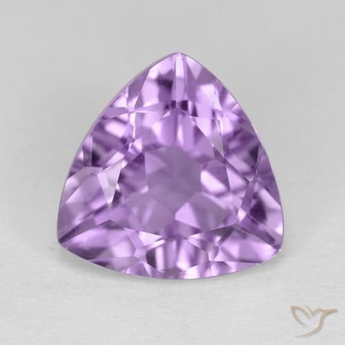 2.89ct Naturale Viola medio Ametista, Taglio trillion, VS