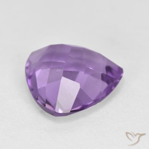 Ametista Viola medio naturale da 2.74 ct, Taglio trillion, VS