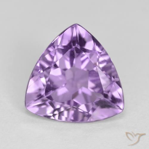 Ametista viola medio naturale da 2,64 ct, trillion, VS