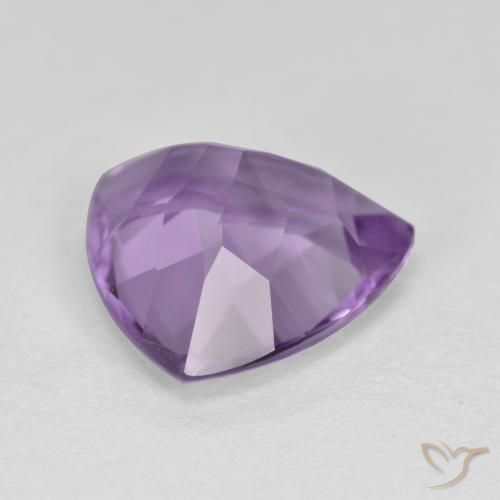 Ametista viola medio naturale da 2,64 ct, trillion, VS