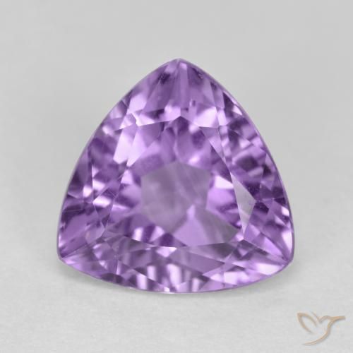 3.00ct Naturale Viola tendente al rosa Ametista, Taglio trillion, VS