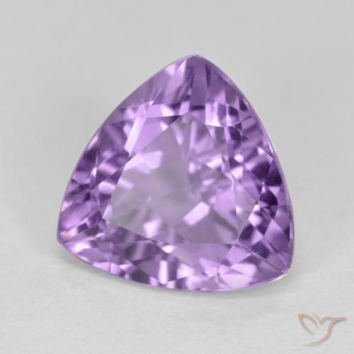 Ametista Viola tendente al rosa naturale da 3.00 ct, Taglio trillion, VS
