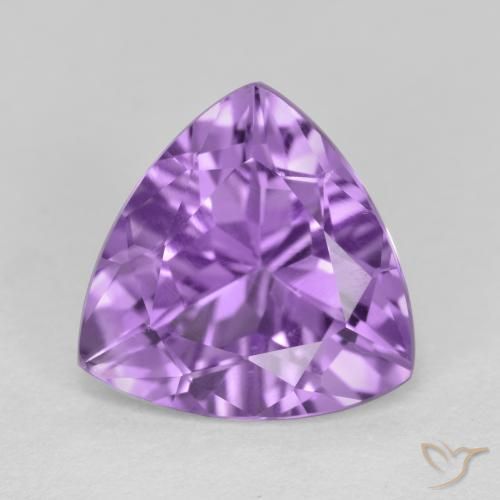 2.88ct Naturale Viola medio Ametista, Taglio trillion, VS