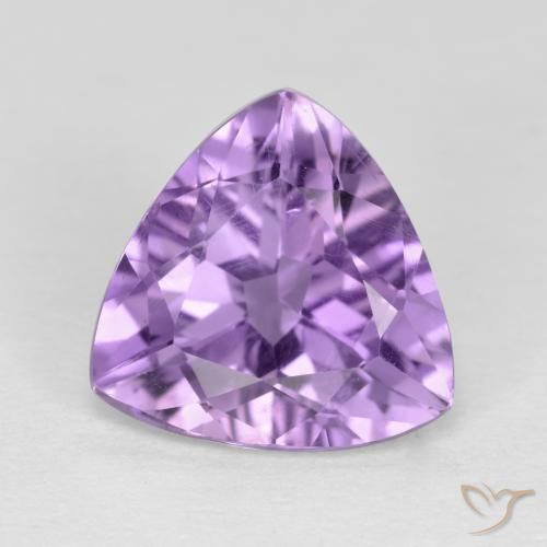 2.78ct Naturale Viola tendente al rosa Ametista, Taglio trillion, VS