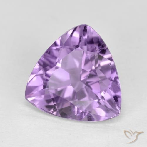 Ametista Viola tendente al rosa naturale da 2.78 ct, Taglio trillion, VS