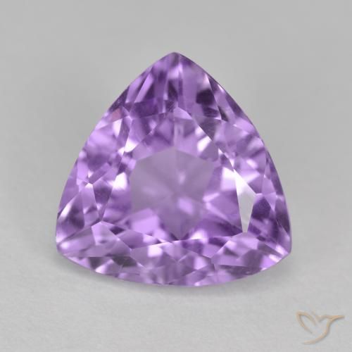 3.00ct Naturale Deep Iris Violetta Ametista, Taglio trillion, VS