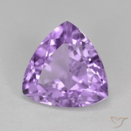 Ametista Deep Iris Violetta naturale da 3.00 ct, Taglio trillion, VS