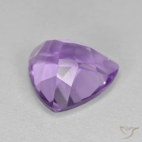 Ametista Viola medio naturale da 3.06 ct, Taglio trillion, VS