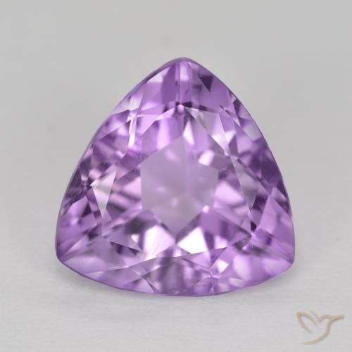 2.78ct Naturale Viola tendente al rosa Ametista, Taglio trillion, VS