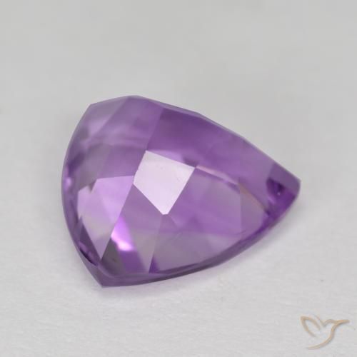 Ametista Viola tendente al rosa naturale da 2.78 ct, Taglio trillion, VS