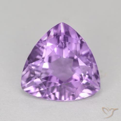 2.74ct Naturale Viola violaceo medio Ametista, Taglio trillion, VS
