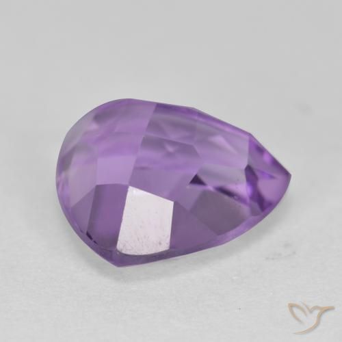 Ametista Viola medio naturale da 3.10 ct, Taglio trillion, VS