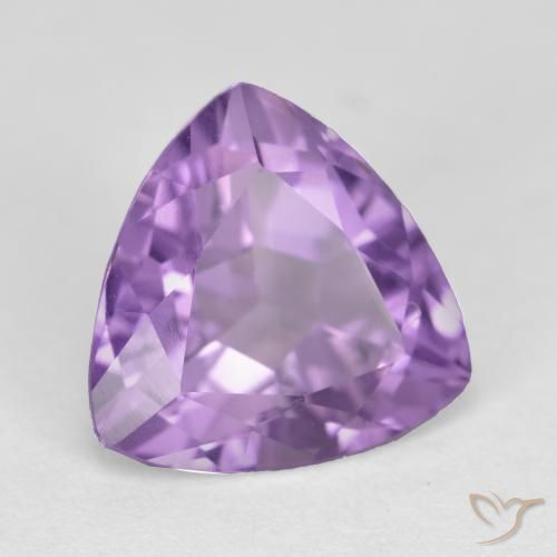 Ametista Viola tendente al rosa naturale da 3.00 ct, Taglio trillion, VS
