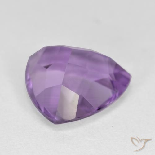 Ametista Viola tendente al rosa naturale da 3.00 ct, Taglio trillion, VS