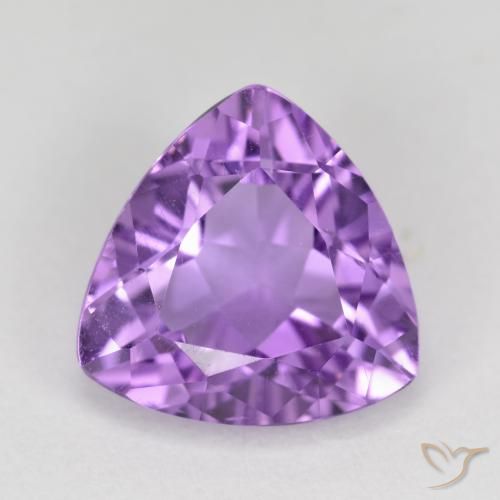 2.79ct Naturale Viola medio Ametista, Taglio trillion, VS