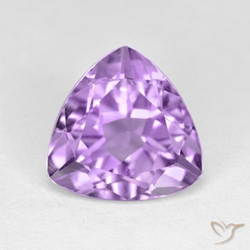 2.92ct Naturale Viola tendente al rosa Ametista, Taglio trillion, VS
