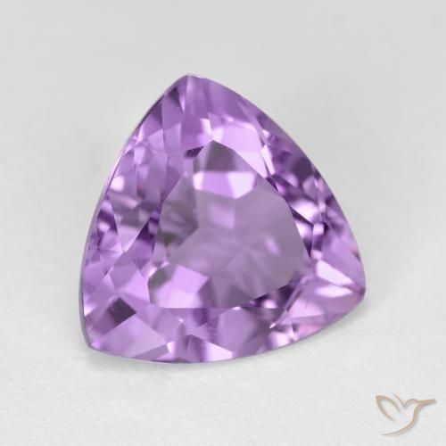 Ametista Viola tendente al rosa naturale da 2.78 ct, Taglio trillion, VS