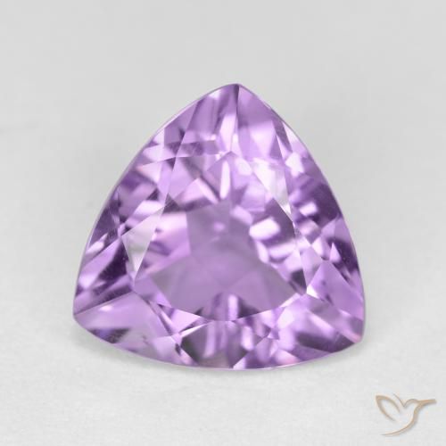 2.67ct Naturale Viola medio Ametista, Taglio trillion, VS