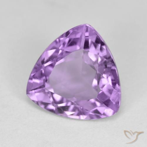 Ametista Viola tendente al rosa naturale da 2.89 ct, Taglio trillion, VS