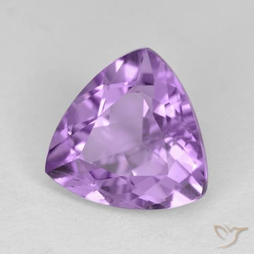 Ametista violaceo naturale da 2.78 ct, Taglio trillion, VS