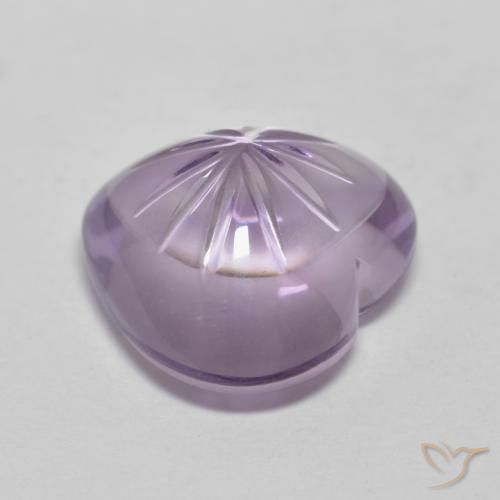 Ametista Viola medio naturale da 5.71 ct, Cuore, Trasparente