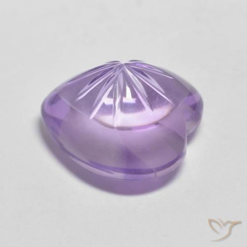 Ametista Viola medio naturale da 5.06 ct, Cuore, Trasparente