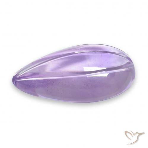 Ametista Viola medio-chiaro naturale da 7.48 ct, Forma a pera, Trasparente