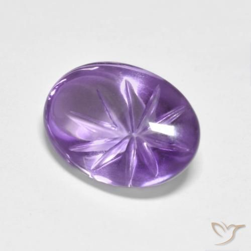 Ametista Deep Iris Violetta naturale da 4.94 ct, Ovale, Trasparente