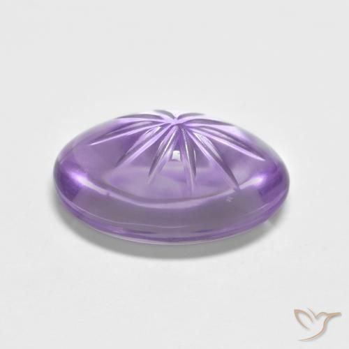 Ametista Deep Iris Violetta naturale da 4.94 ct, Ovale, Trasparente