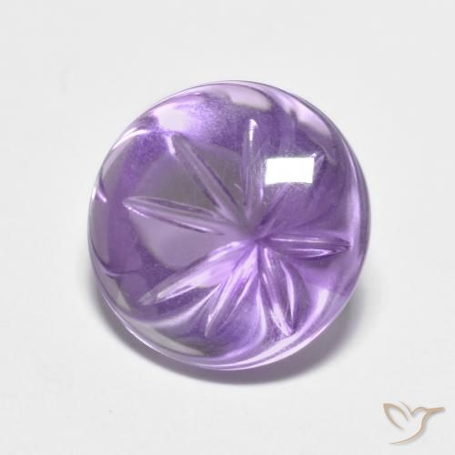 Ametista Viola medio naturale da 4.82 ct, Rotondo, Trasparente