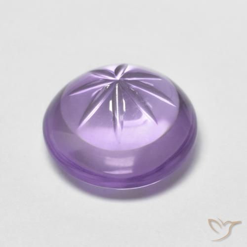 Ametista Viola medio naturale da 4.83 ct, Rotondo, Trasparente